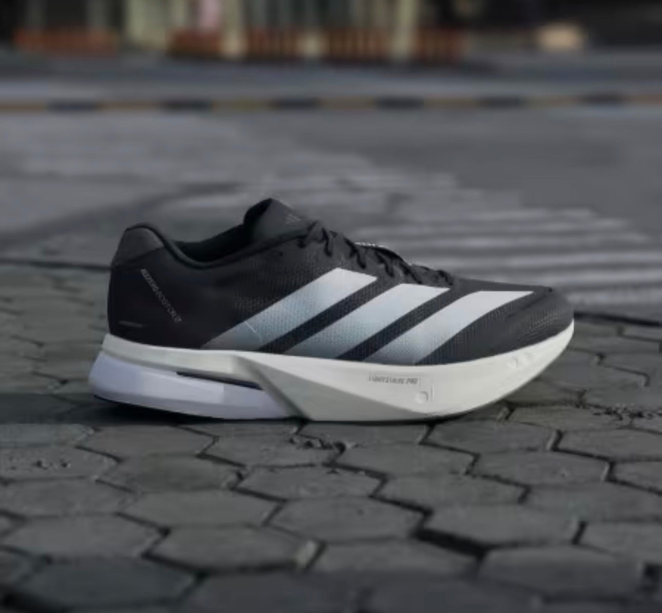 ADIDAS ADIZERO BOSTON 13 NEGRO BLANCO
