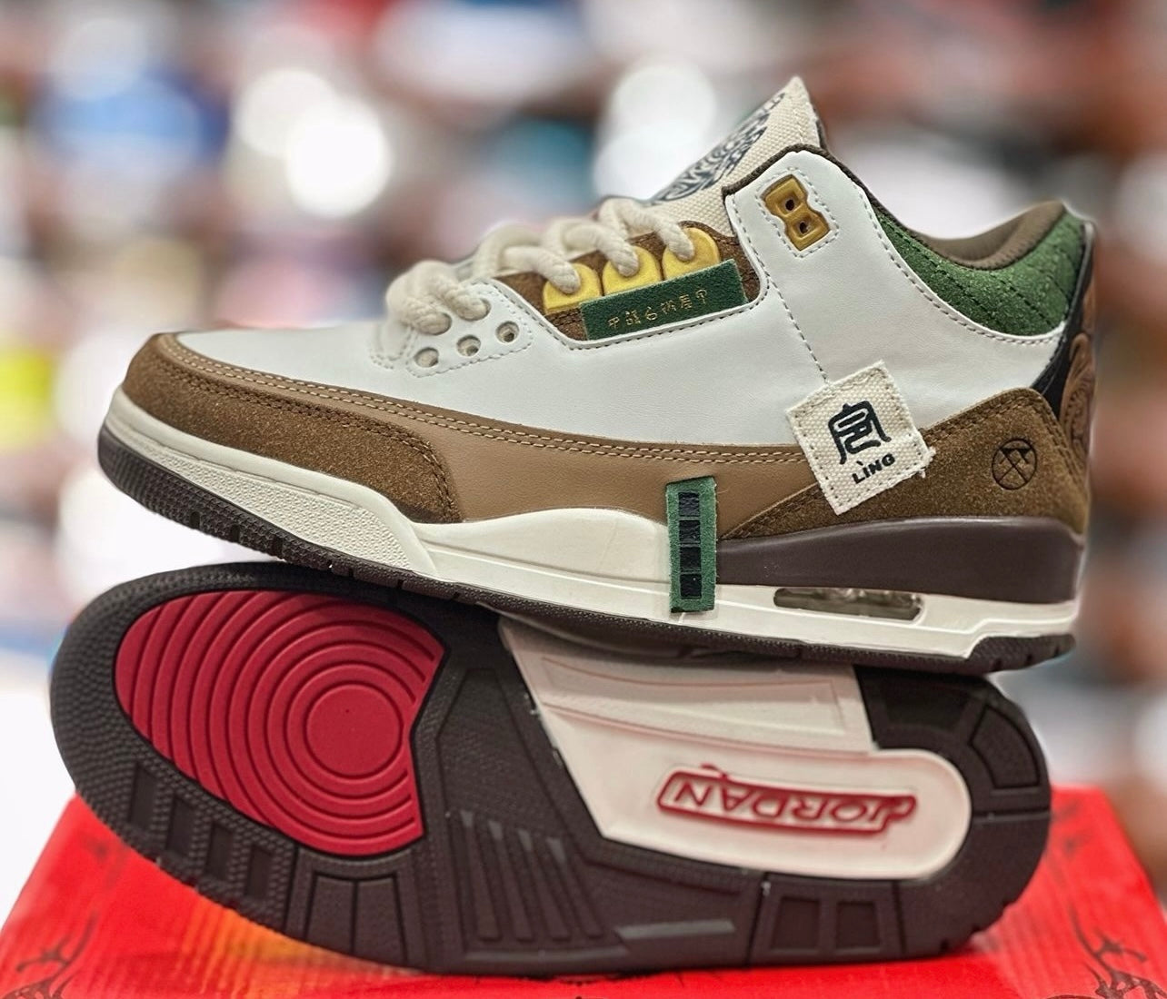 NIKE JORDAN RETRO 3 BOANCA - VERDE