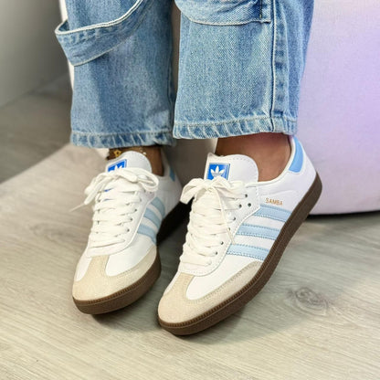 ADIDAS SAMBA OG BLANCA AZUL