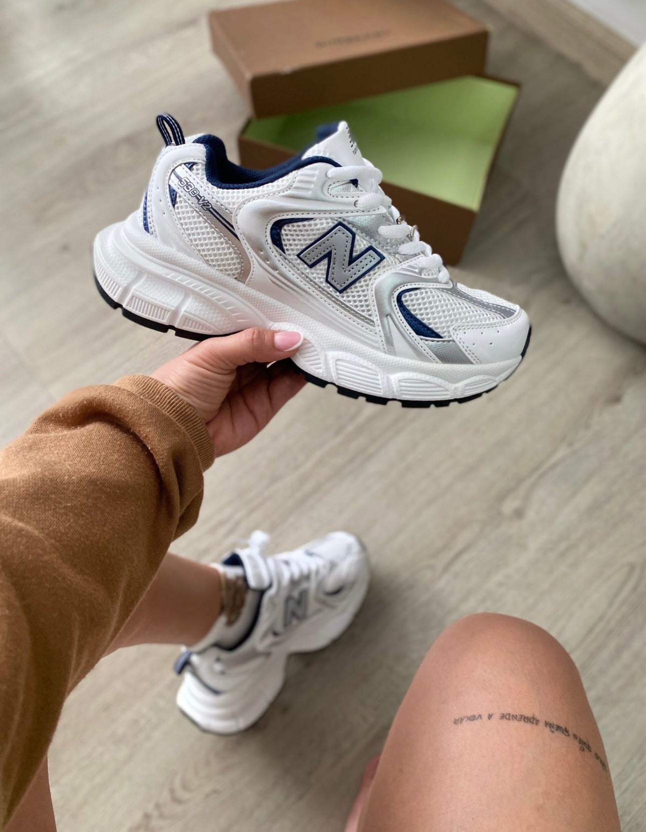 NEW BALANCE 530 BLANCA / GRIS - PLATAFORMA