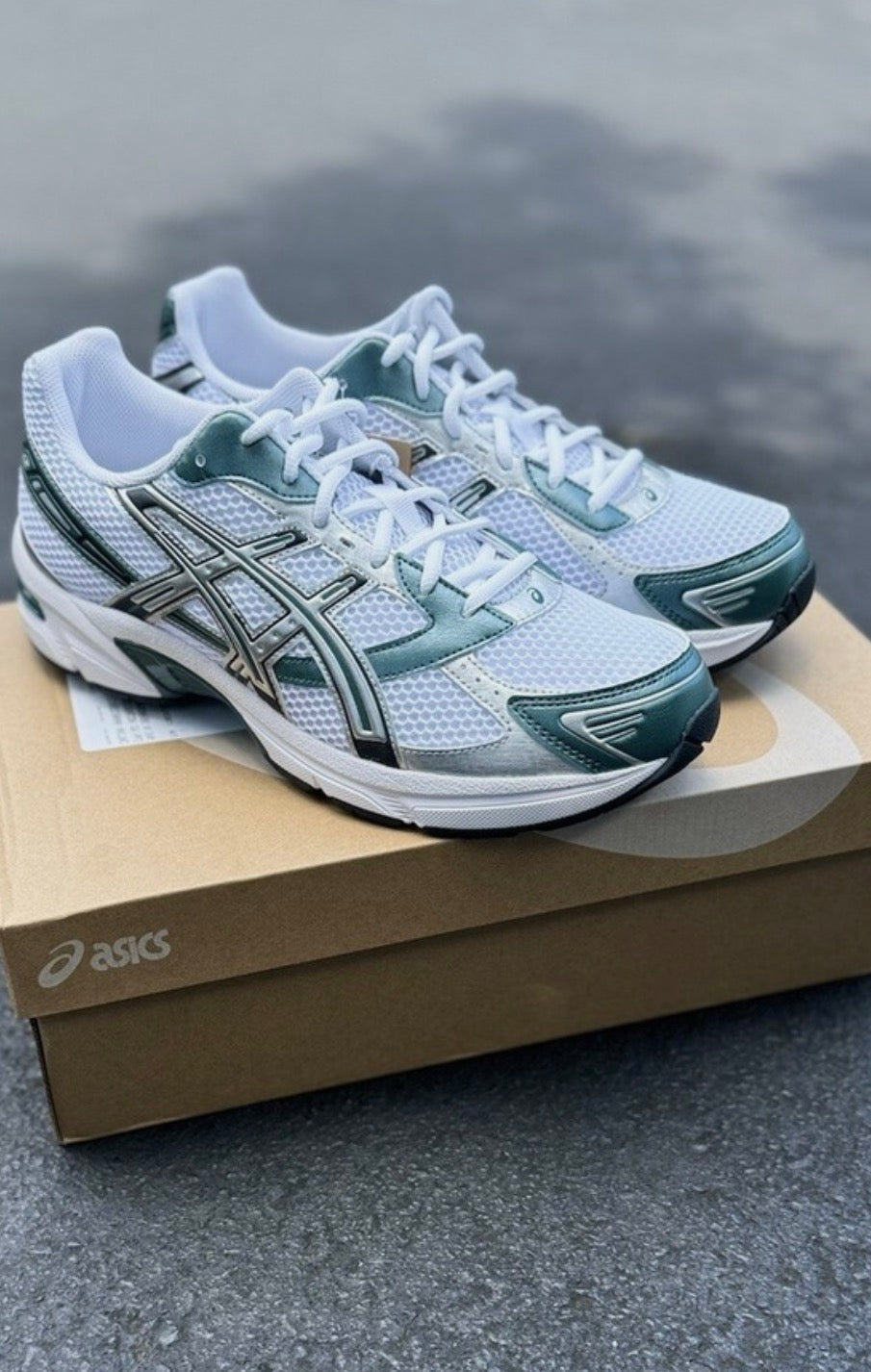 ASICS GEL KAYANO 14 BLANCO - VERDE